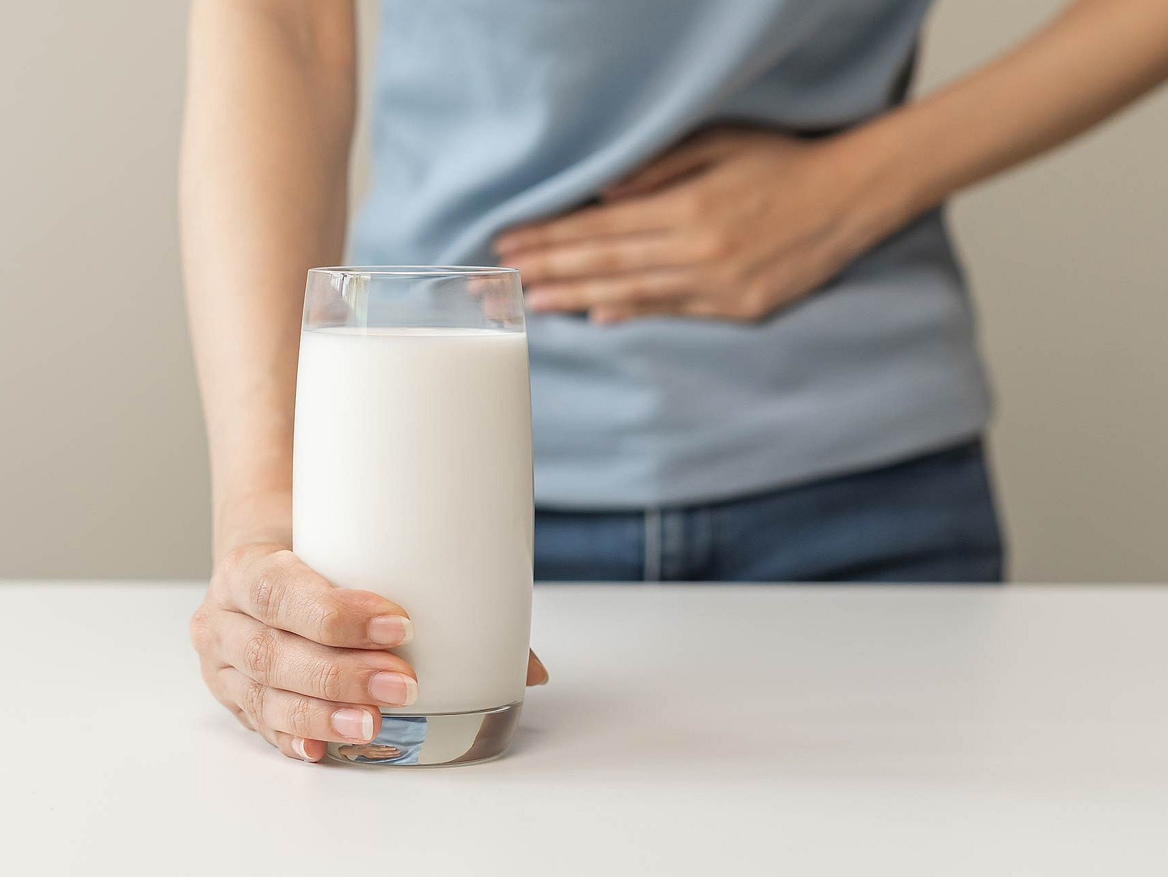 Milchglas Laktoseintoleranz