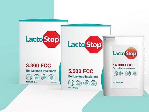 Lactostop Startseite - Produktübersicht